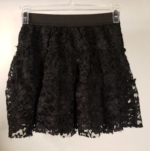 New. Women. Black. Lace. Elastic waist skirt.